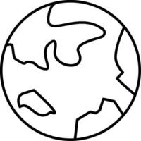 Earth globe coloring pages vector