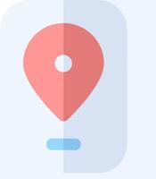 A map pin icon on a white background vector