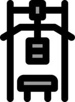 A black and white image of a house with a ladder vector