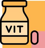Vitamins and supplements vector