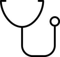 A stethoscope icon on a white background vector