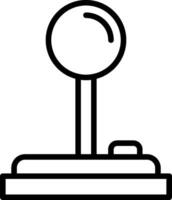 A black and white image of a joystick vector