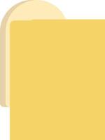 A slice of bread with a slice of cheese on it vector