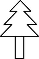 Christmas tree outline coloring pages vector