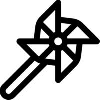 A pinwheel icon on a white background vector