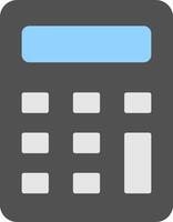A calculator icon on a white background vector