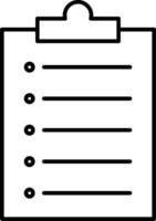 Clipboard with check list icon vector