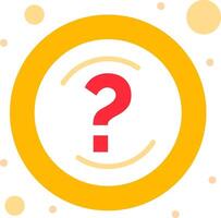 A question mark in a circle on a white background vector