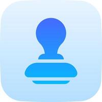 A blue stamp on a white background vector