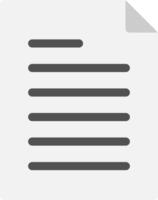 A paper document icon with a line on it vector