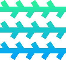 A blue and green striped pattern vector