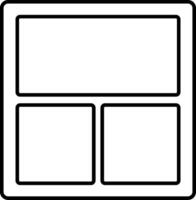 A square with four squares on it vector