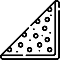 Pizza slice icon vector