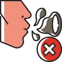 A man blowing a whistle with a red cross on it vector