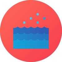A blue and red circle with a blue wave vector