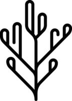 A black and white illustration of a tree vector