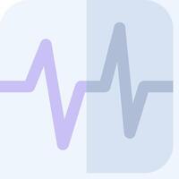 An icon with a heartbeat and a heartbeat vector