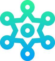The logo for the blockchain project vector