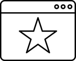 Star icon for a website vector
