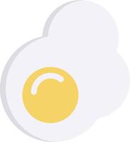An egg is shown in a cloud vector