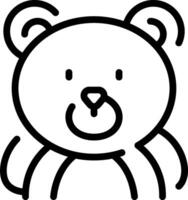 A black and white bear icon on a white background vector