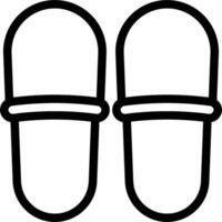 Two slippers on a white background vector