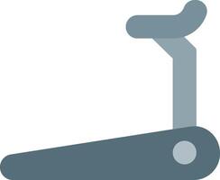 A flat icon of a treadmill vector