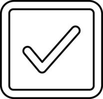 Check mark icon vector