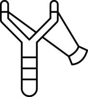 A black and white drawing of a tool vector