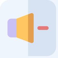 A yellow and orange speaker icon vector