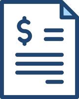 A document with a dollar sign icon vector
