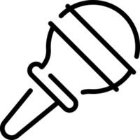 A microphone icon on a white background vector