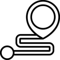 A map pin with a circle around it vector