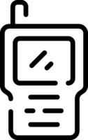 A black and white image of a cell phone vector