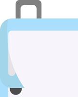 A suitcase with a piece of paper on it vector