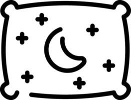 A black and white drawing of a moon and stars vector