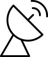 A satellite dish icon on a white background vector