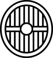 A black and white image of a circular grill vector