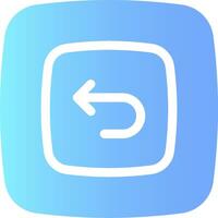 A blue square with an arrow pointing to the left vector