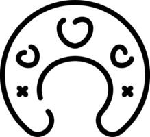 A black and white drawing of a heart vector