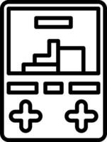 A black and white image of a game controller vector