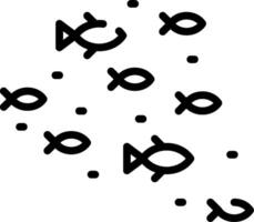 Fish swimming in a circle vector