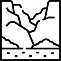 A black and white illustration of a mountain range vector