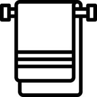 A black and white image of a towel vector