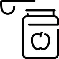 Apple jar icon vector