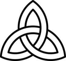 Celtic knot symbol coloring pages vector