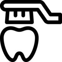 A toothbrush and toothpaste icon on a white background vector