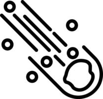 A black and white icon of a rocket vector