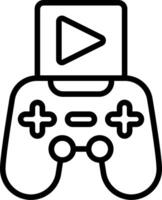 A game controller icon on a white background vector