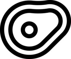 A black and white image of a circular shape vector